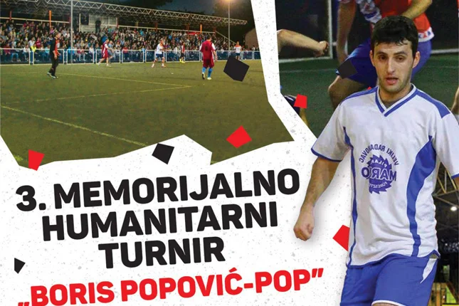Raspored odigravanja utakmica 3. memorijalnog turnira Boris Popović Pop