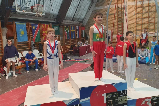 Nastup subotičkih gimnastičara u Novom Sadu, Erik Marton srebrni i bronzani